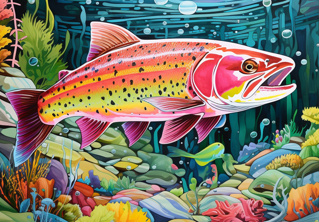  Rainbow Trout 500 Piece Puzzle