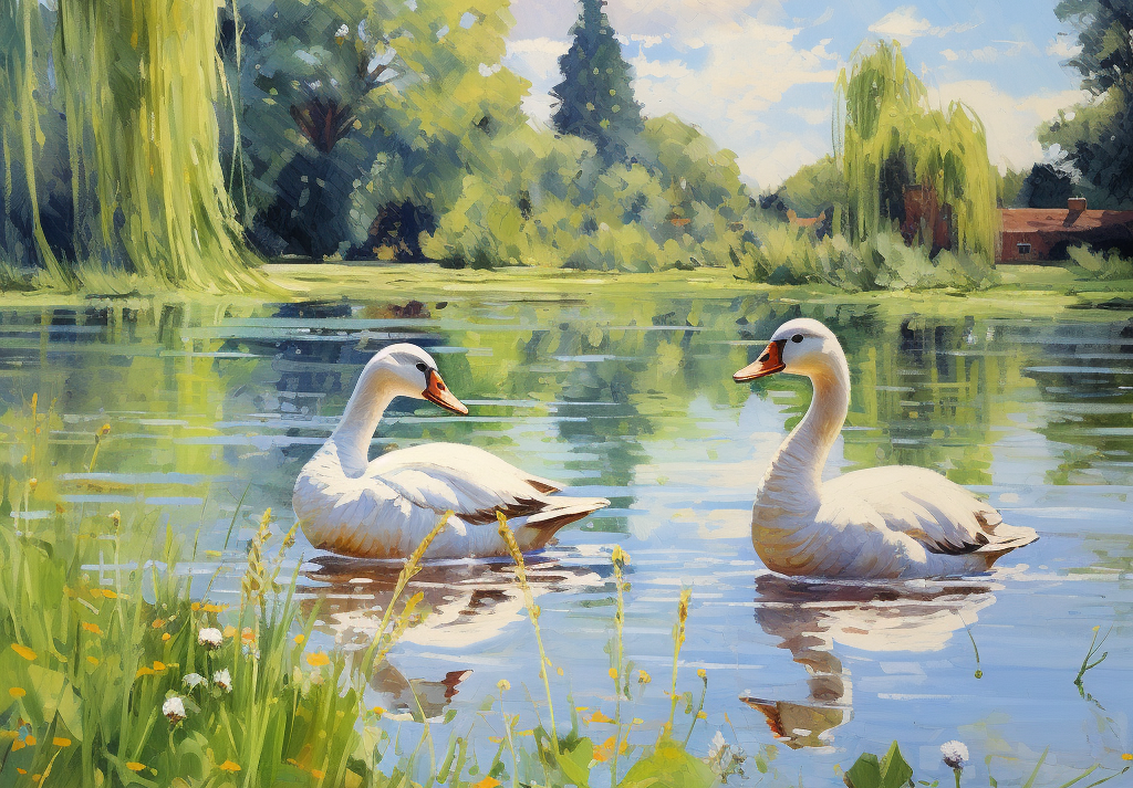  Geese by the Lake 500 Piece Puzzle