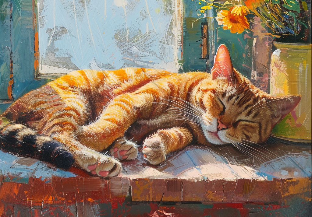  Cozy Cat by the Window 500 Piece Puzzle