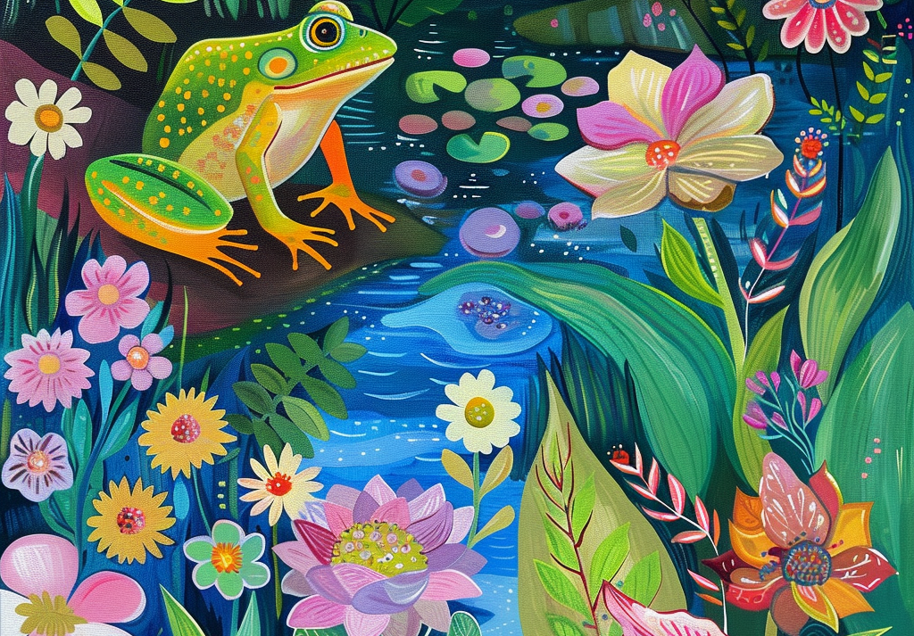  Frog By The River 500 Piece Puzzle