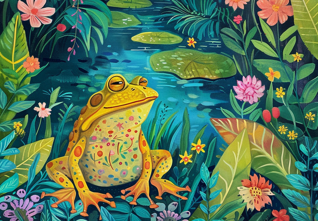  Frog by the River 500 Piece Puzzle