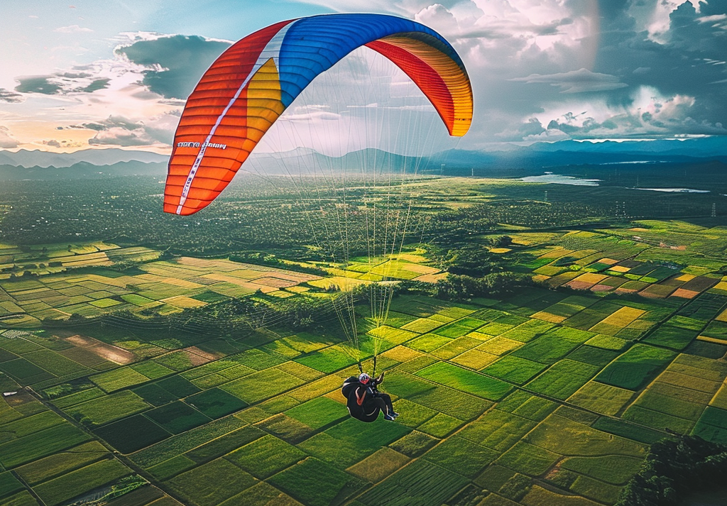  Paragliding Over Fields 500 Piece Puzzle