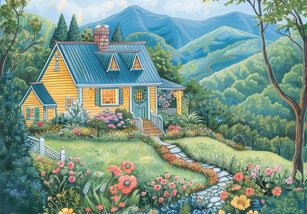  Mountain Cottage Joy 500 Piece Puzzle