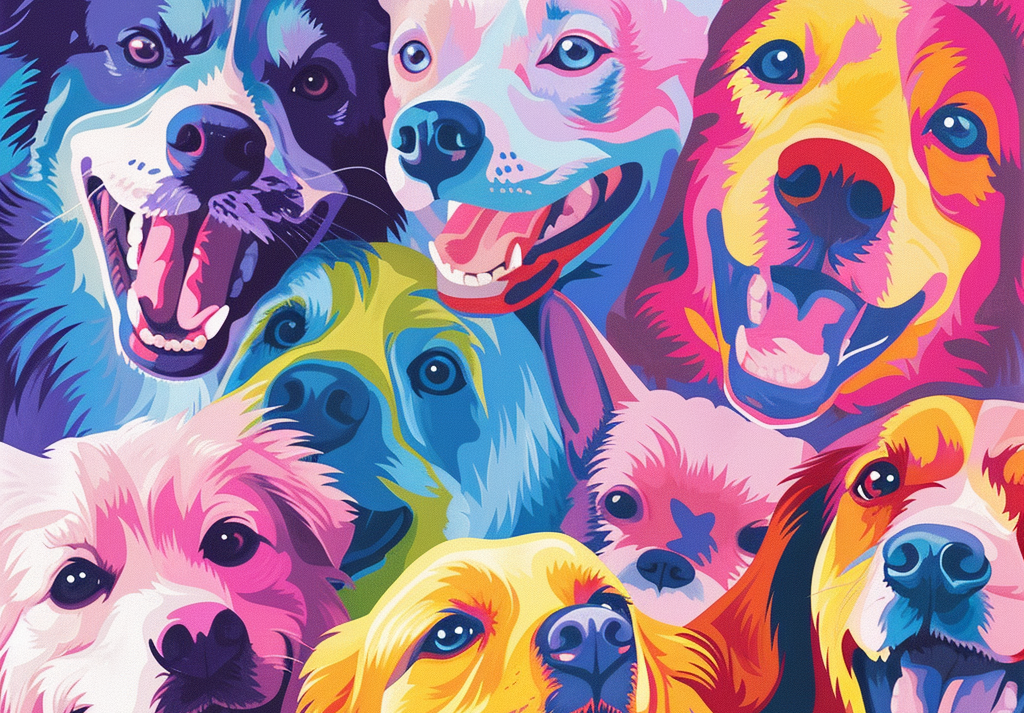  Pastel Dogs Compilation 500 Piece Puzzle