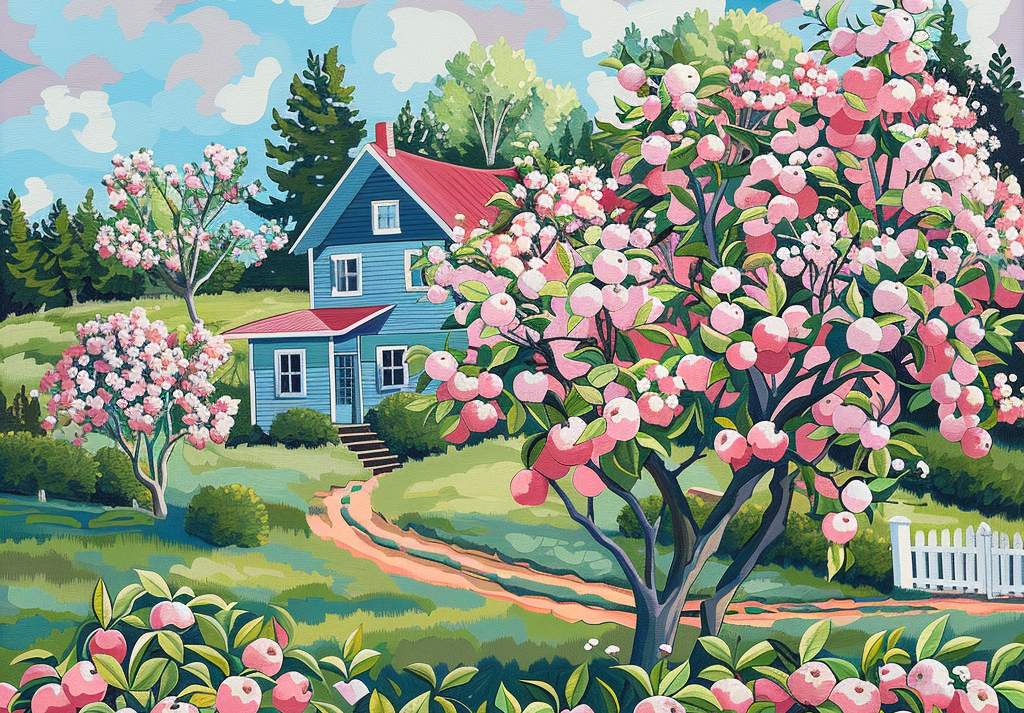  Apple Blossoms in New England 500 Piece Puzzle