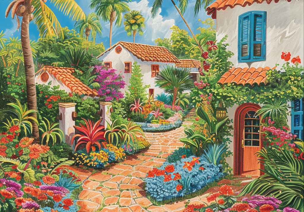  Villages Florida Flower Garden 500 Piece Puzzle