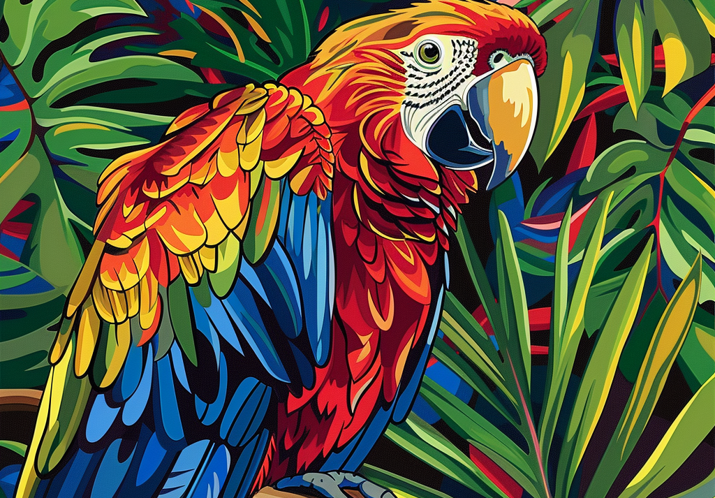  Parrot in Florida Vibrant 500 Piece Puzzle