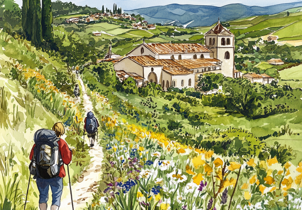  Camino de Santiago Spring Illustration 500 Piece Puzzle