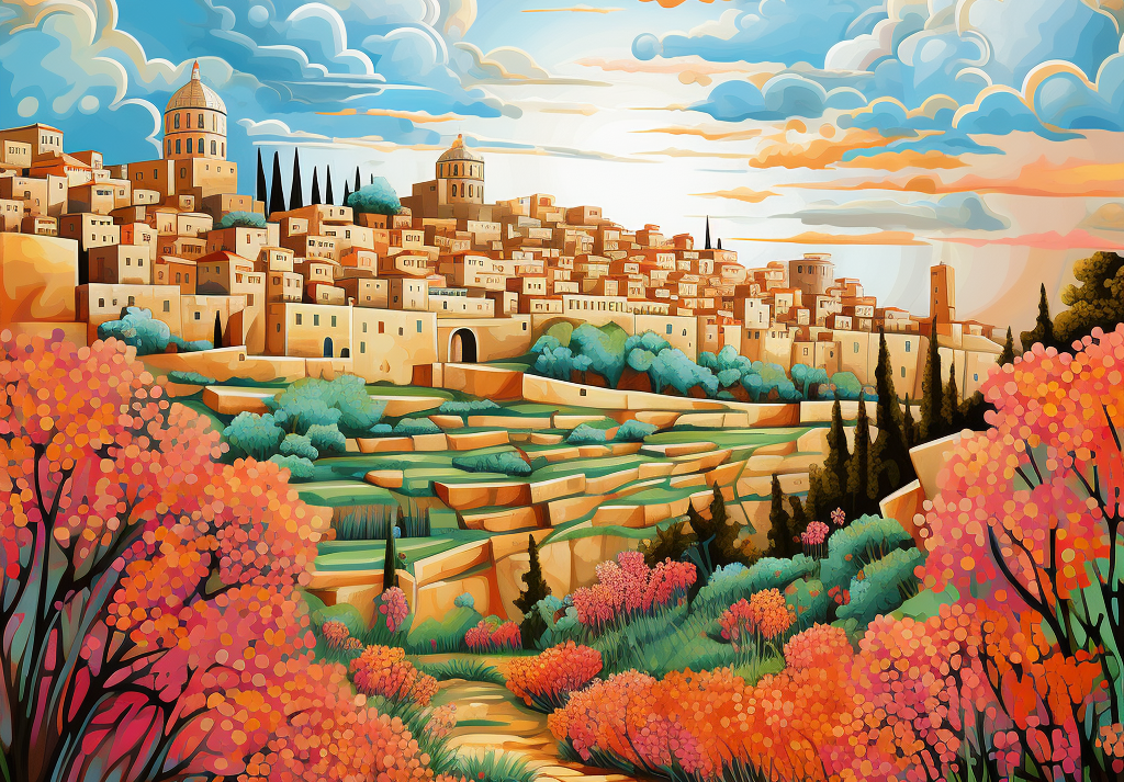  Jerusalem in Spring 500 Piece Puzzle