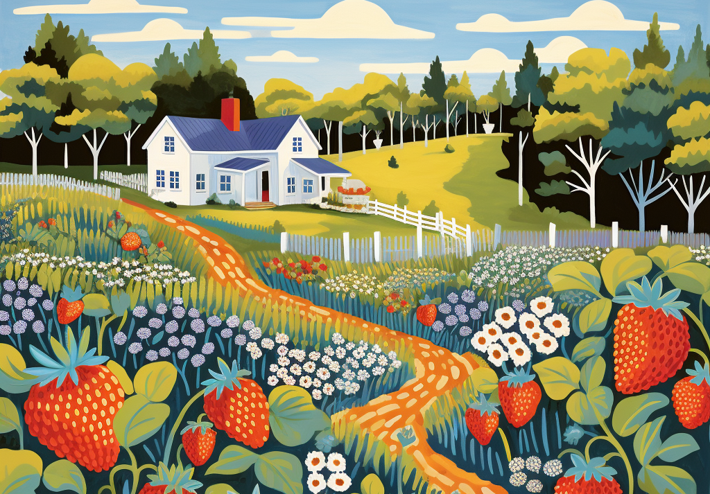  New England Berry Patch Orchard 500 Piece Puzzle